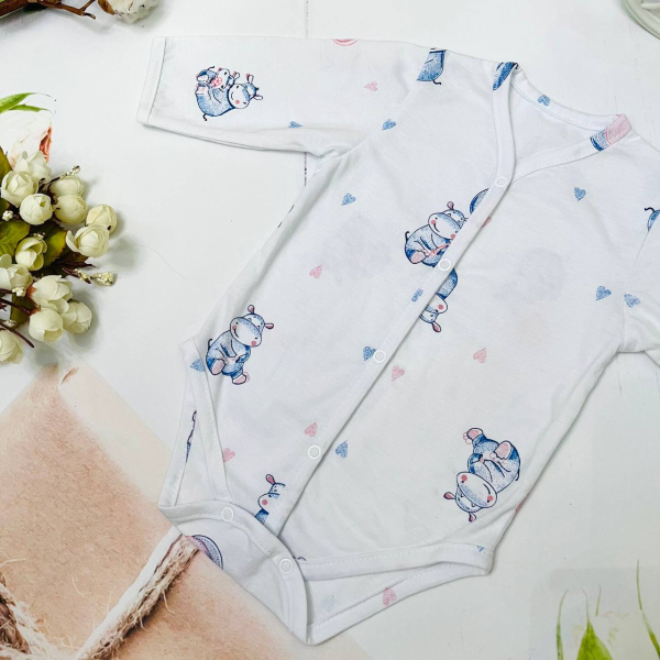 Полукомбинезон - боди для новорожденного из натурального хлопка Bebika (20/18-5)